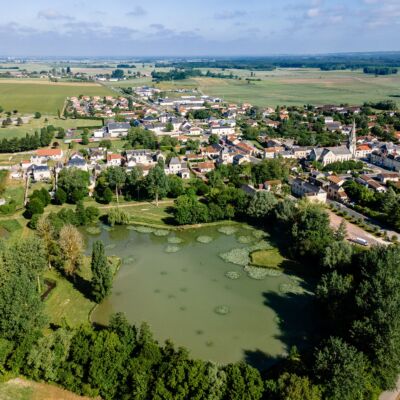 vue drone Les Trois-Moutiers