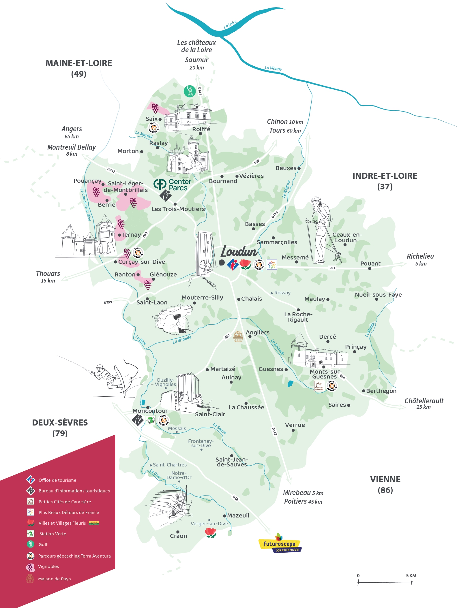 carte territoire pays loudunais