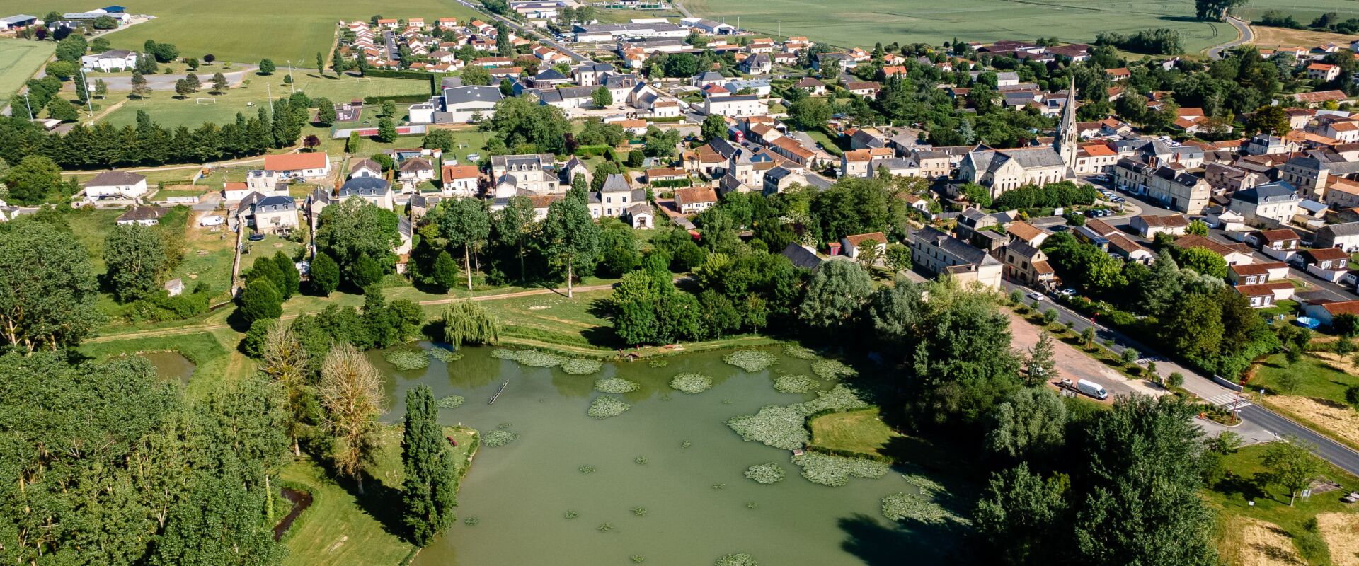 vue drone Les Trois-Moutiers